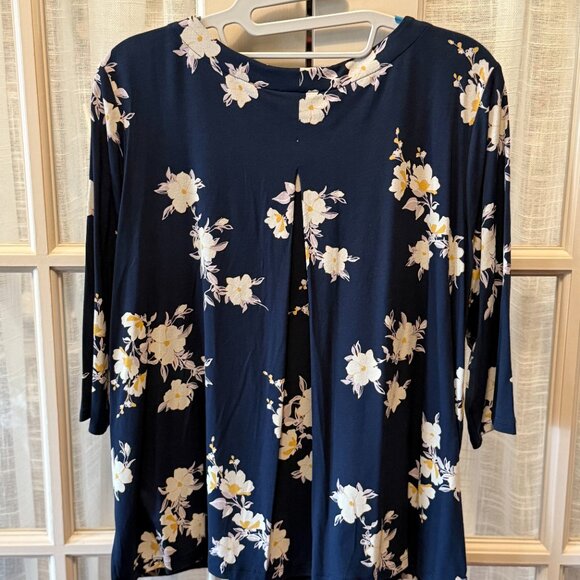 J. Jill 3/4 Sleeve Floral Blouse - Picture 3 of 3